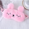 Cute Cartoon Rabbit Plush Sleep Mask For Comfortable Rest And Travel Aid 4