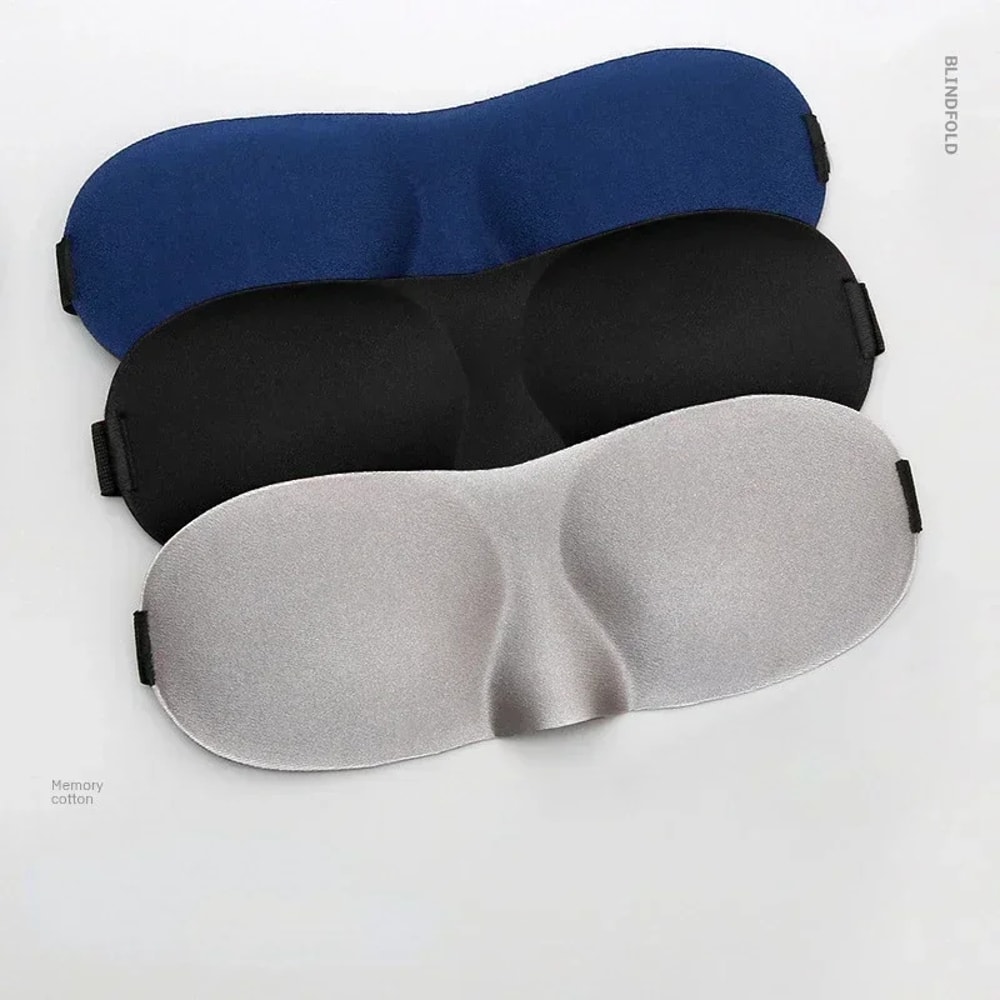 Portable Travel Sleep Mask with Massage Aid Soft Eye Mask for Restful Sleep