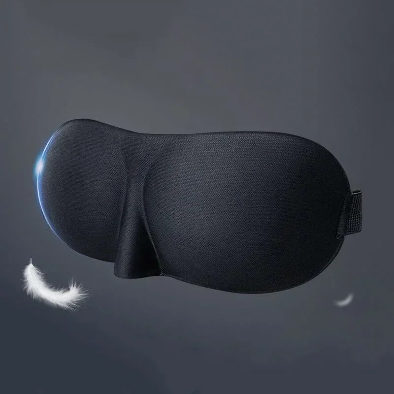 Portable Travel Sleep Mask with Massage Aid Soft Eye Mask for Restful Sleep