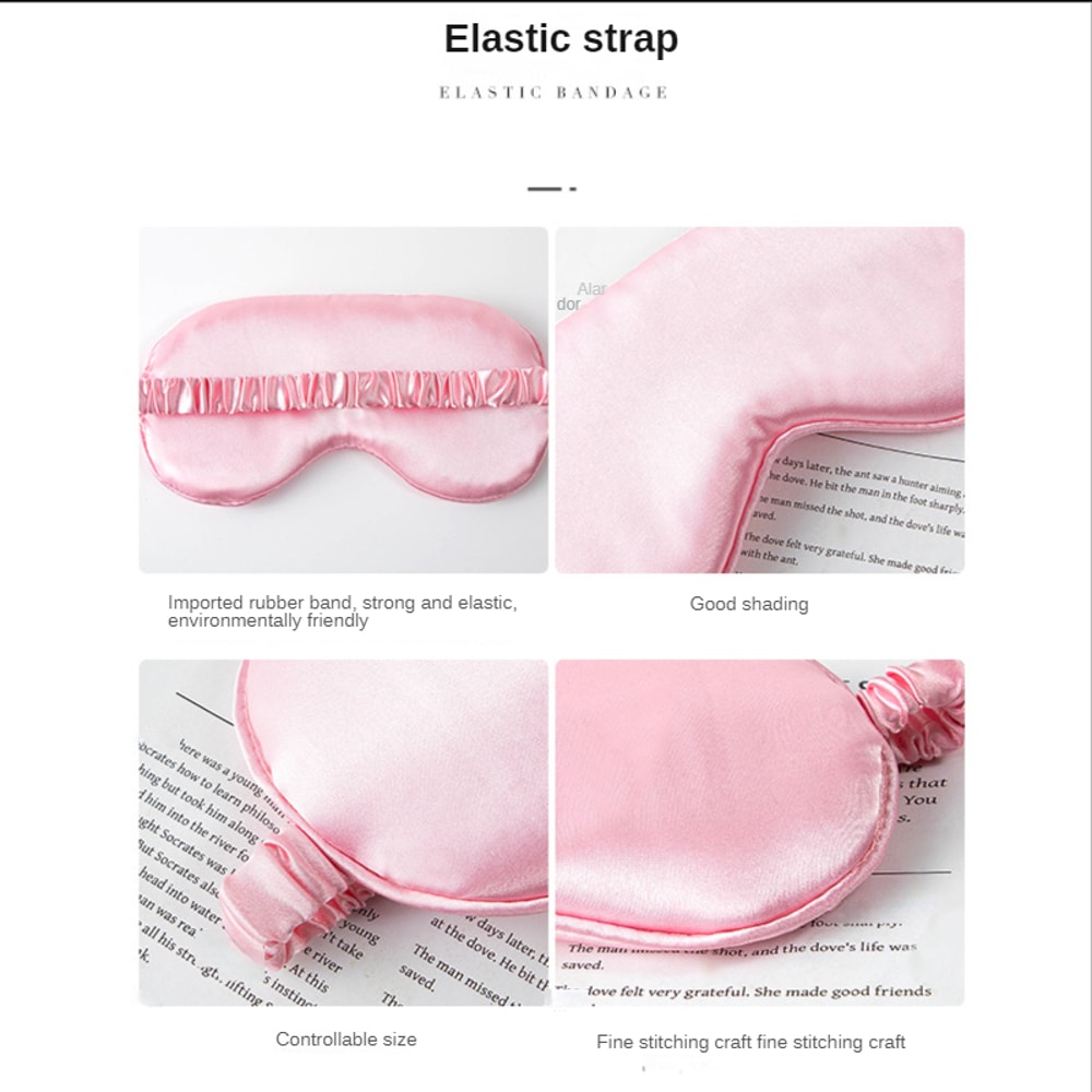 Imitated Silk Sleep Mask For Relaxation And Eye Care Soft Eye Patch For Comfortable Travel And Heal 3