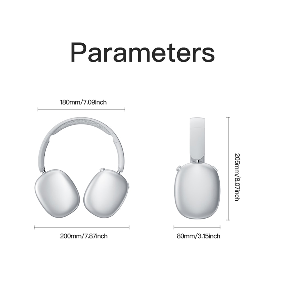 Wireless Bluetooth Headphones Over Ear With Hi Res Audio Foldable Travel Sport Headset 2