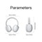 Wireless Bluetooth Headphones Over Ear With Hi Res Audio Foldable Travel Sport Headset 2