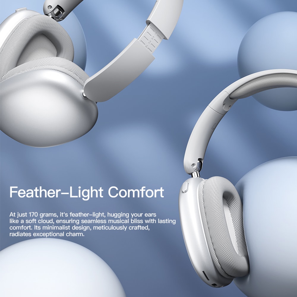 Wireless Bluetooth Headphones Over Ear With Hi Res Audio Foldable Travel Sport Headset 3