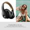 Graffiti Design Wireless Bluetooth Over Ear Headphones Hi Fi Stereo with Mic Foldable for Phones PCs and Laptops