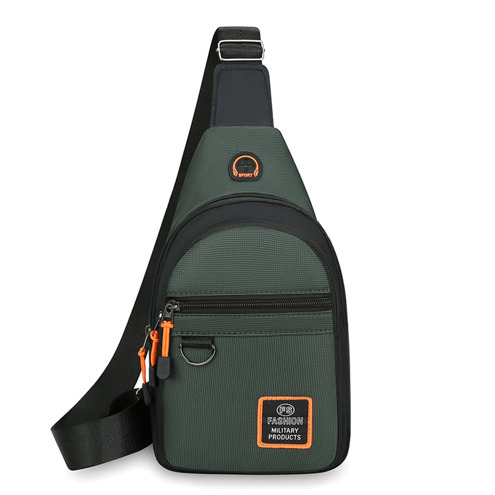 Mens Large Capacity One Shoulder Crossbody Bag Fashionable Sports Backpack for Outdoor Leisure