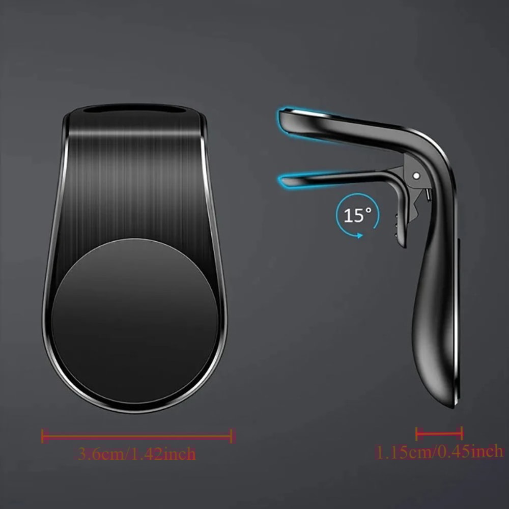 Magnetic Car Phone Holder Rotating Breathable Clip for Air Vent Universal Mobile GPS Mount