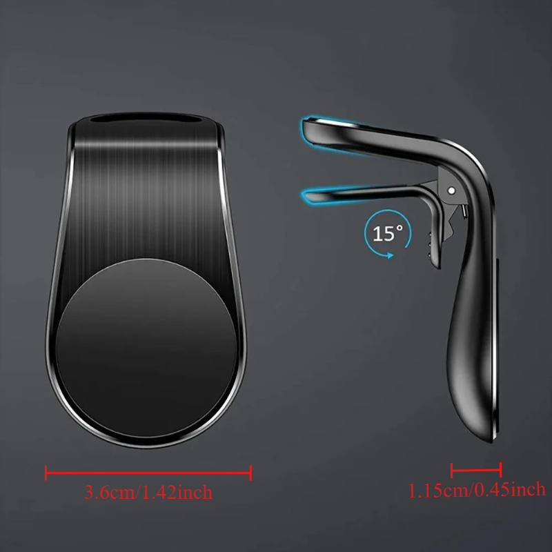 Magnetic Car Phone Holder Rotating Breathable Clip for Air Vent Universal Mobile GPS Mount