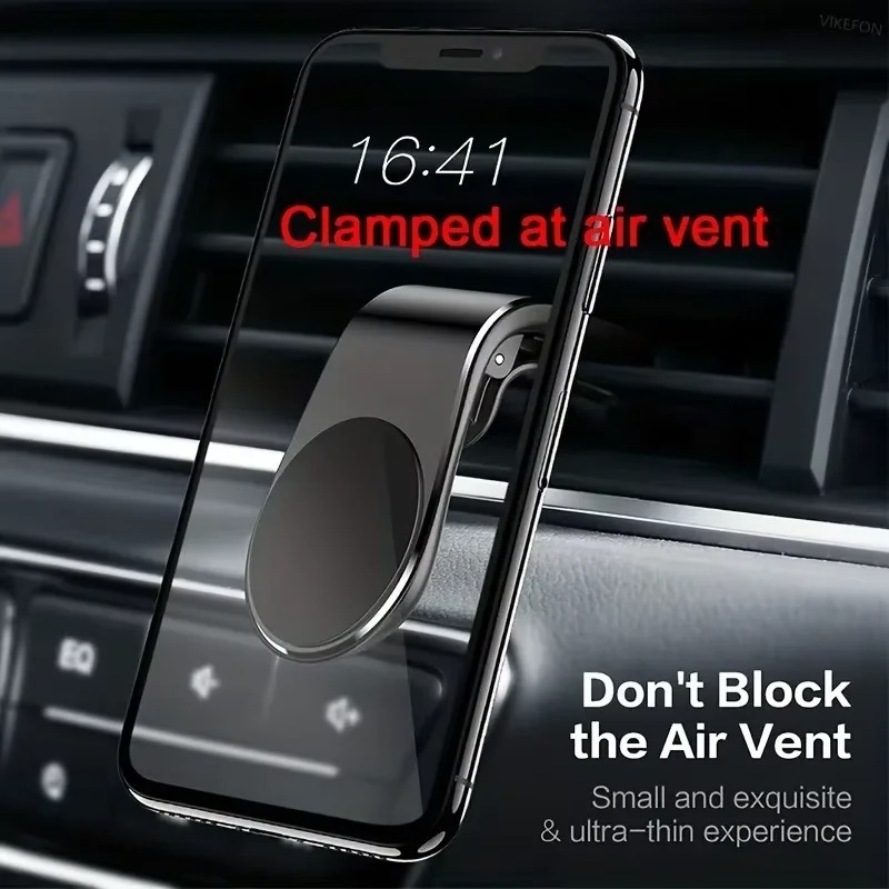 Magnetic Car Phone Holder Rotating Breathable Clip for Air Vent Universal Mobile GPS Mount