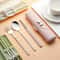 Portable Stainless Steel Cutlery Set with Travel Case Fork Spoon Chopsticks Dishwasher Safe Picnic Tableware