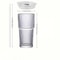 Large Capacity Transparent Glass Coffee Cup with Lid and Straw Reusable Juice & Iced Coffee Tumbler