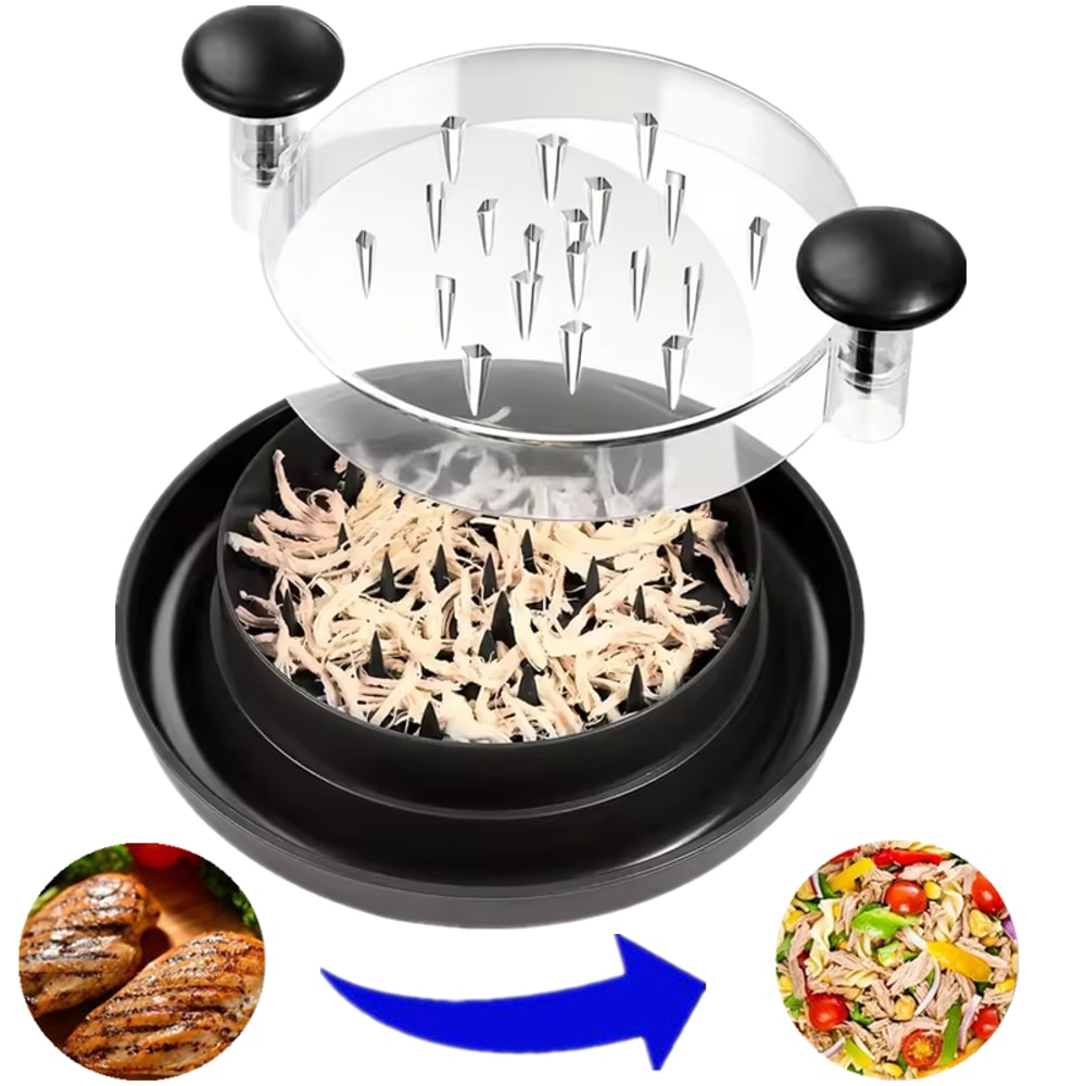 Chicken Breast Shredder Tool With Visible Lid Meat Grinder For Chopping Chicken Beef Cabbage Veget 0