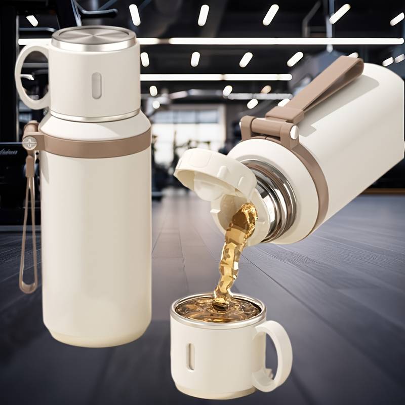 Stainless Steel Travel Mug Leak Proof Coffee Tea Thermos For Office Outdoor Use 0