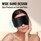 Silk Sleep Mask Large Comfortable Eye Cover For Sleeping Pressure Free Complete Blackout For Women 3