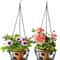 Metal Plant Hanger with Ceiling Hook Modern Hanging Basket for Indoor Outdoor Plants Home Decor
