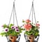Metal Plant Hanger with Ceiling Hook Modern Hanging Basket for Indoor Outdoor Plants Home Decor