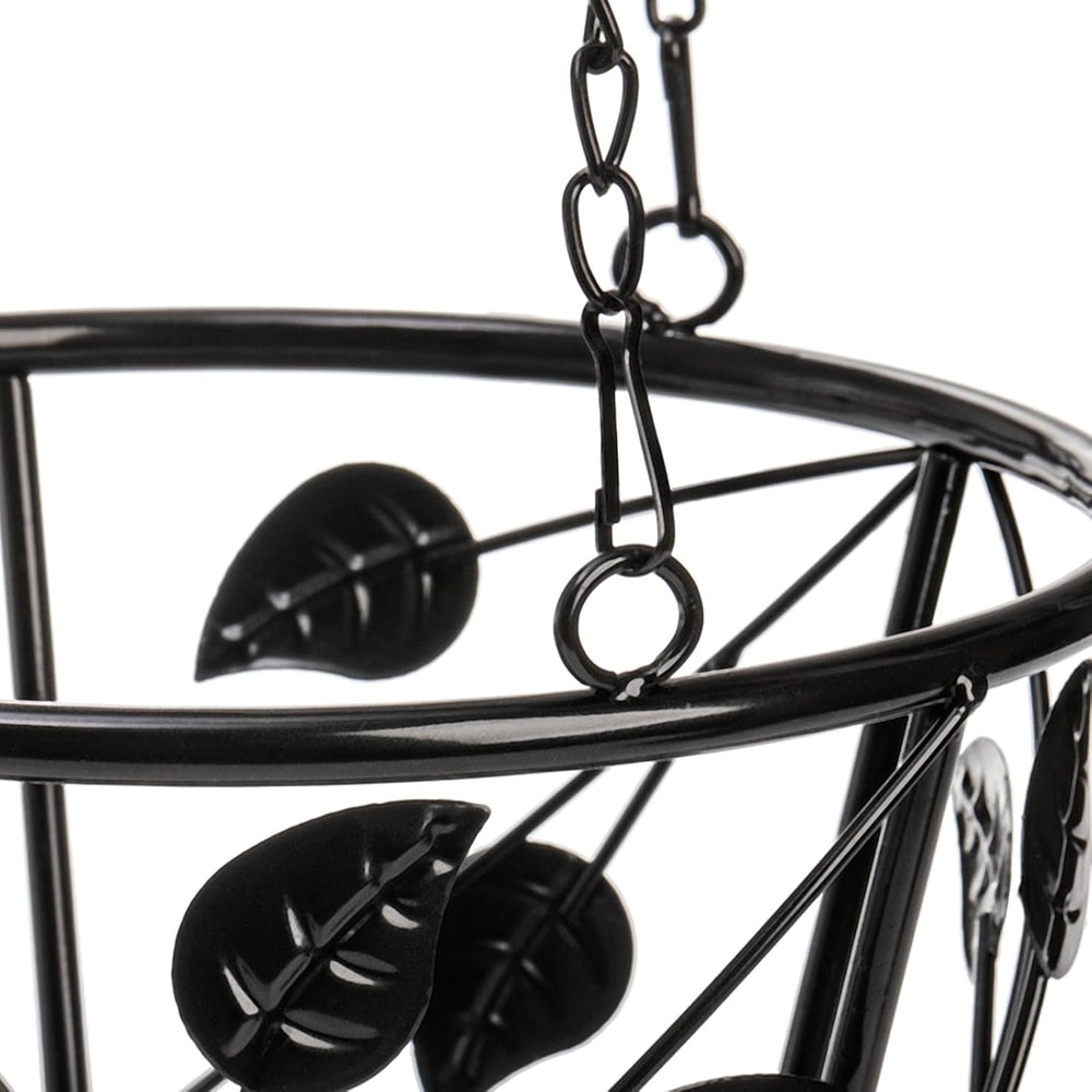 Metal Plant Hanger with Ceiling Hook Modern Hanging Basket for Indoor Outdoor Plants Home Decor