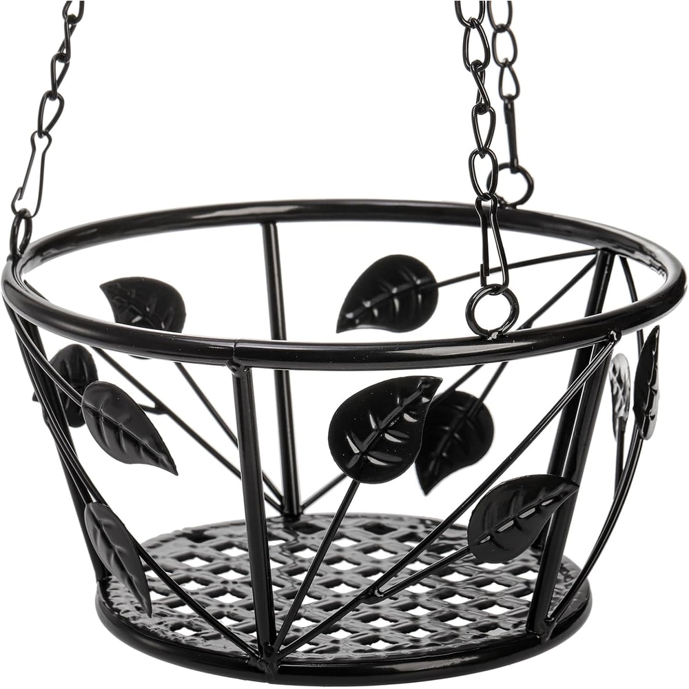 Metal Plant Hanger with Ceiling Hook Modern Hanging Basket for Indoor Outdoor Plants Home Decor