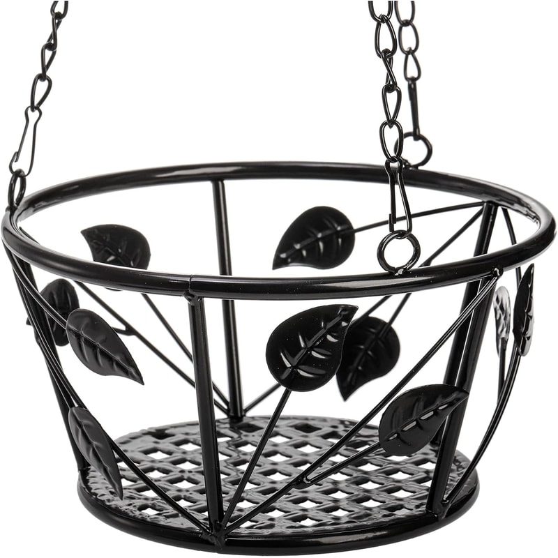 Metal Plant Hanger with Ceiling Hook Modern Hanging Basket for Indoor Outdoor Plants Home Decor