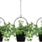 Black Hanging Planters for Indoor & Outdoor Use Flower Pot Hangers Decorative Planter Set