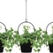 Black Hanging Planters for Indoor & Outdoor Use Flower Pot Hangers Decorative Planter Set