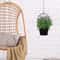 Black Hanging Planters for Indoor & Outdoor Use Flower Pot Hangers Decorative Planter Set