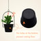 Black Hanging Planters for Indoor & Outdoor Use Flower Pot Hangers Decorative Planter Set