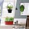 Black Hanging Planters for Indoor & Outdoor Use Flower Pot Hangers Decorative Planter Set