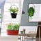 Black Hanging Planters for Indoor & Outdoor Use Flower Pot Hangers Decorative Planter Set