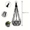 Bohemian Macrame Plant Hanger Black White Hanging Holder For Indoor And Outdoor Garden Decor 3