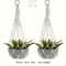 Bohemian Macrame Plant Hanger Black White Hanging Holder For Indoor And Outdoor Garden Decor 4