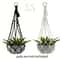 Bohemian Macrame Plant Hanger Black White Hanging Holder For Indoor And Outdoor Garden Decor 6