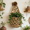 Boho Macrame Plant Hanger Cotton Hanging Planter For Indoor Flower Pots 4