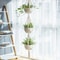 Macrame Double Hanging Planter Basket Stylish Indoor Outdoor Cotton Rope Planter For Home Decor 0