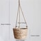 Garden Hanging Macrame Plant Holder Jute Rope Woven Storage Basket For Indoor And Outdoor Flower Po 4