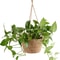 Garden Hanging Macrame Plant Holder Jute Rope Woven Storage Basket For Indoor And Outdoor Flower Po 5