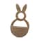 Handwoven Bunny Basket For Easter Door Hanger Flower Pot Holder Charming Festival Decor 2
