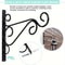 WallMounted Iron Art Flower Pot Stand For Outdoor Garden Balcony Rustic Hanging Basket Holder For S 1
