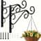 WallMounted Iron Art Flower Pot Stand For Outdoor Garden Balcony Rustic Hanging Basket Holder For S 6