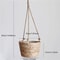 Straw Woven Hanging Flower Pot Eco Friendly Hanging Basket For Indoor Outdoor Plant Decoration 4
