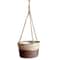 Straw Woven Hanging Flower Pot Eco Friendly Hanging Basket For Indoor Outdoor Plant Decoration 7