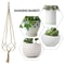 Macrame Hanging Planter Boho Flower Pot Holder for Home, Balcony & Garden Knotted Rope Decor