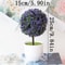 Snow Ball Tree Artificial Bonsai Plant Potted Decorative Ornament For Home Garden Decor Ideal For 8