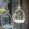 Retro Metal Hanging Flower Basket Sturdy Wall Mount Rack For Outdoor Indoor Garden Decor 0