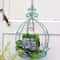 Retro Metal Hanging Flower Basket Sturdy Wall Mount Rack For Outdoor Indoor Garden Decor 4
