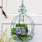 Retro Metal Hanging Flower Basket Sturdy Wall Mount Rack For Outdoor Indoor Garden Decor 4