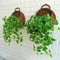Flower Wall Hanging Wicker Planter Elegant Wicker Basket For Home Garden Decor 0