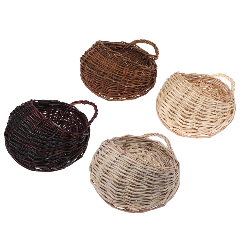 Flower Wall Hanging Wicker Planter Elegant Wicker Basket For Home Garden Decor 1