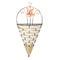 Wicker Rattan Wall Hanging Planter Conical Shaped Flower Pot For Garden And Home Decor 4