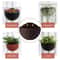 Wall Mounted Imitation Rattan Flower Basket Semi Circular Hanging Planter For Garden Decor 4