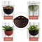 Wall Mounted Imitation Rattan Flower Basket Semi Circular Hanging Planter For Garden Decor 4